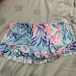 🔥SALE🔥NWOT Lilly Pulitzer Swimming skort kaleidoscope Coral sz 8 beautiful 😊